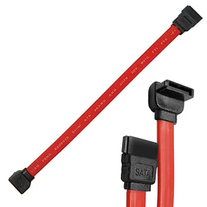 Kabel SATA 25cm prosty/kątowy szeregowy ATA 26 AWG 21149 30V FT1 FT2 HDD SSD - Zdjęcie 1 z 1