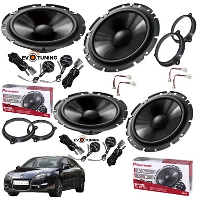 Kit 8 Casse Altoparlanti Pioneer Ant+Post per Renault Laguna III dal 2007 - Immagine 1 di 4