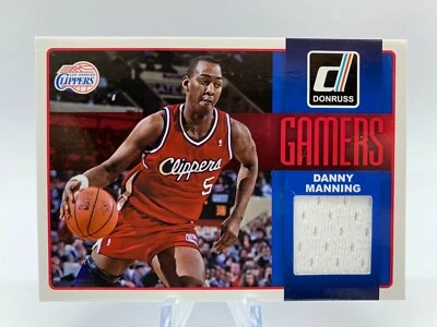 2014-15 Donruss Gamers Danny Manning #10 FMR5 Game-Worn Jersey Patch NM-MT - Image 1 of 2