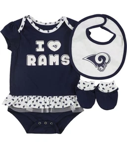 NFL Girls Creeper 3-Piece Bodysuit - Picture 1 of 1