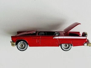 Vintage Corgi Ford Thunderbird 1980 Great Britain Red Convertible Hood Opens - Picture 1 of 12