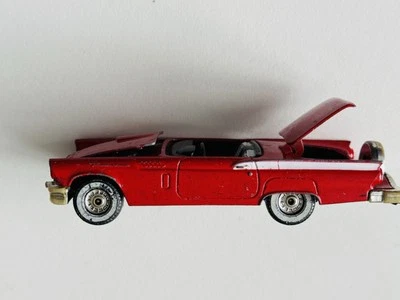 Vintage Corgi Ford Thunderbird 1980 Great Britain Red Convertible Hood Opens - Image 1 of 4