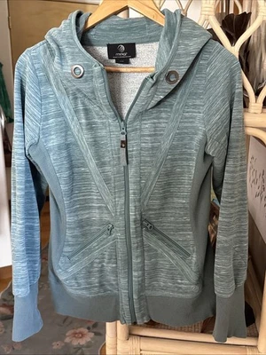 Chaqueta deportiva para mujer MPG Mondetta Performance Gear pequeña con cremallera verde Foto 1 de 4