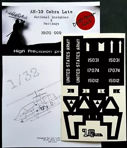AH-1G Cobra Late National Ins. Maske für 1/32 ICM - DEAD Design NM32009 - Bild 1 von 2