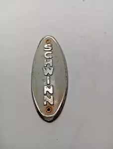 Vintage Schwinn Head Badge White 4" Headbadge Balloon 40s 50s Klunker Big Beach - Picture 1 of 1