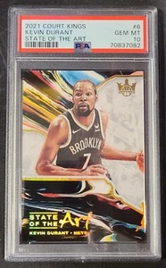 2021 Panini Court Kings Kevin Durant Estado del Arte SSP PSA 10 ¡POP 1! Case Hit - Imagen 1 de 4