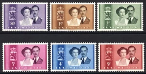 Lussemburgo, Lussemburgo, 1953, matrimonio reale, MNH, Michel 505-510 - Foto 1 di 2