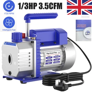 3.5CFM 1/3HP Air Vacuum Pump HVAC Refrigeration R134A Adapter Pressure Gauge A/C - Picture 1 of 16