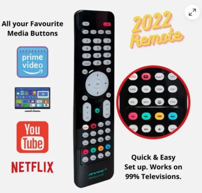 DIVA GIFT Mando a distancia universal para todos los dispositivos mando de reemplazo perfecto HD