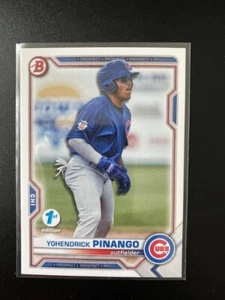 2021 Bowman Draft 1st Edition #BD25 Yohendrick Pinango Cubs - Picture 1 of 2