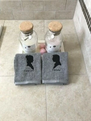 Te quiero, lo sé. Toallas de mano para él Foto 1 de 4