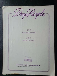 Partituras vintage púrpura profundo, Peter De Rose para piano (1937-1940) - Imagen 1 de 2