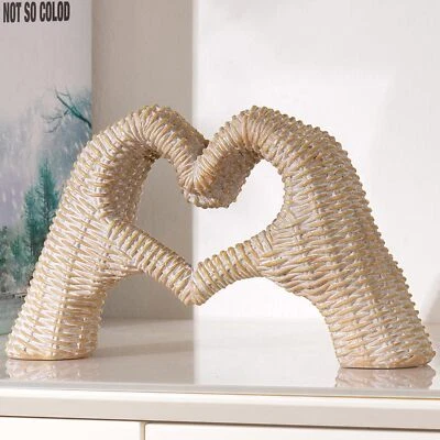 Gold Decor Living Room Bedroom Bookshelf Coffe Table home decor Modern Art love - Imagem 1 de 4