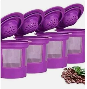 K-Cup K001-4 Coffee Filters for 1.0 & 2.0 - Purple (4-Pack) - NEW - Picture 1 of 5