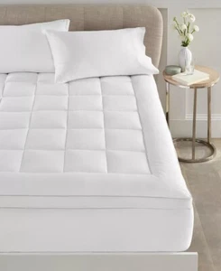 Charter Club WHITE Pillowtop Mattress Pad, US Queen - Picture 1 of 4