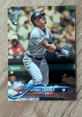 2018 Topps Chrome Update Gleyber Torres Rookie New York Yankees #HMT80 - Image 1 of 2