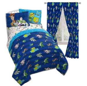 Disney Pixar Toy Story Kids Bed Set with 84" Curtains-AB07XSP5MGG8, AB07ZTTHPNJ8 - Picture 1 of 10