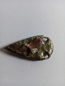 Punta de flecha águila calva hebilla de cinturón de metal grandes productos americanos hechos en EE. UU. 1994 - Imagen 1 de 5