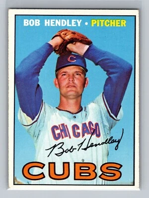 1967 Topps Bob Hendley #256 - Chicago Cubs - Image 1 of 2