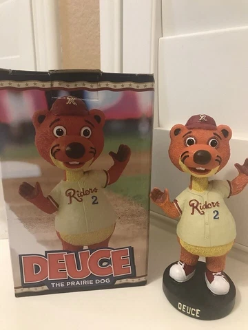 Deuce Mascot Frisco Roughriders Minor Leage SGA Bobblehead NIB 1500 Made Cover