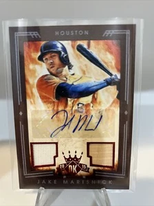 2015 Diamond Kings Dual Relic Auto Patch Bat Jake Marisnick #/49 Houston #212 - Picture 1 of 2
