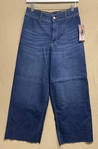 NWT Sofia Vergara Jeans Soft Denim Margot Wide Leg Ankle High-Rise Pants Size 4 - Picture 1 of 20