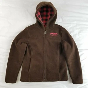 Outback Trading Company Hooded Brown Heavyweight Fleece Jacket Women Size Medium - Picture 1 of 7