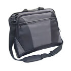 Monolith Nylon Laptop Messenger Bag Black and Grey 2400 Fit Laptop Up To 15.4"
