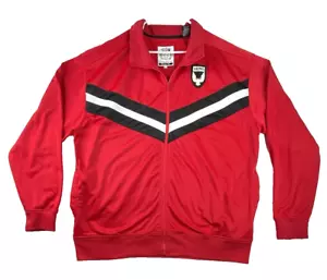 AKDMKS Akademiks Full Zip Jacket Mens 2XL Red Starter Warm Up Jacket - Picture 1 of 12