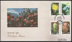 Himalayan Flowers India FDC Flora Blumen Fleur Mountain Ecology 1982 Indien Inde - Picture 1 of 1