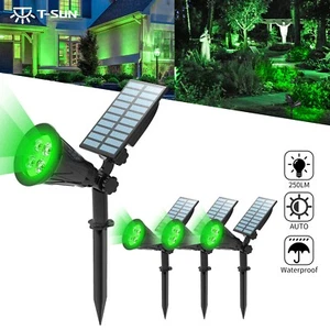 4Pack Green Solar Landscape Spotlight Solar Lights Waterproof Landscape Light US - Picture 1 of 18