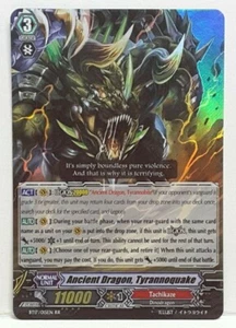 Cardfight Vanguard Ancient Dragon, Tyrannoquake BT17/015EN RR Tachikaze - Picture 1 of 2