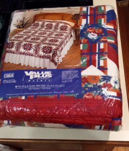 Floral Quilt. King/queen 102" x 90" fits king and queen 50% polyester 50% nylon - Picture 1 of 2
