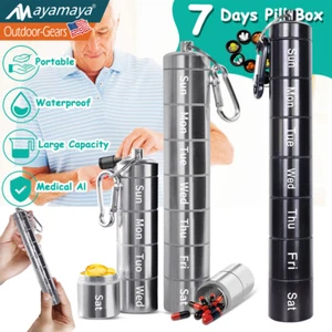 7 Day Pill Box Organizer Weekly Medicine Storage Container Case Daily Holder - Picture 1 of 9