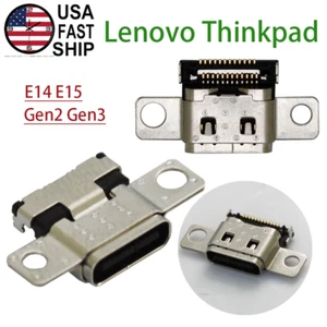 Type-C USB Charging Port DC Power Jack For Lenovo ThinkPad E14 E15 Gen 2 Gen 3 - Picture 1 of 8