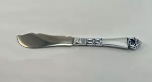 Cuchillo de pescado de plata esterlina corona danesa Frigast - 7/8" - sin monograma - Imagen 1 de 3