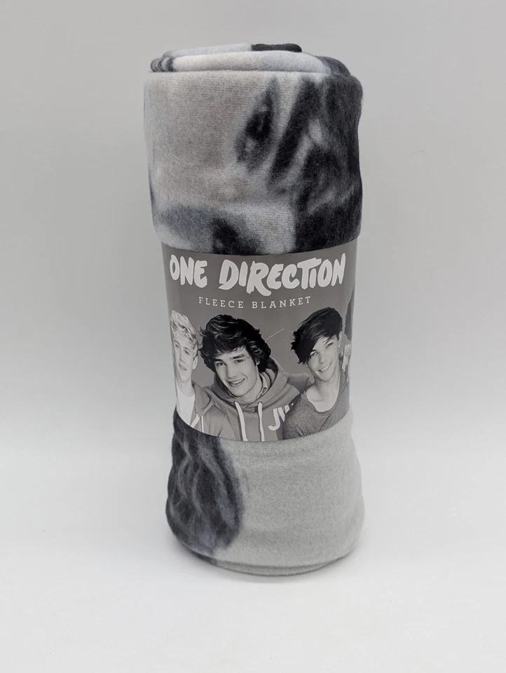 One Direction Throw Blanket 2012 Black And White Photo Polyester Rare - Image 1 of 4