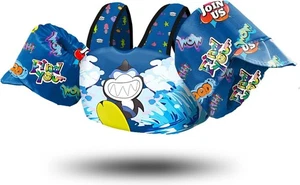 Kids Swim Vest Life Jacket for 30-55 Pounds Boys and Girls 2-7 Toddler Floaties - Picture 1 of 3
