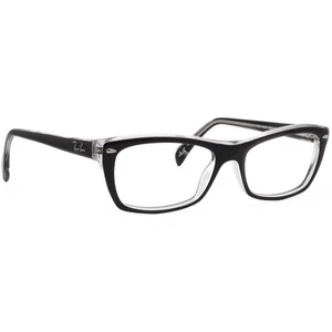 Ray-Ban Eyeglasses RB 5255 2034 Black on Clear Butterfly Frame 51[]16 135 - Picture 1 of 6
