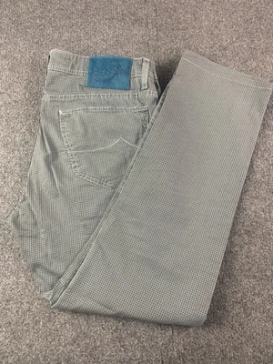 Pantalones de mezclilla Jacob Cohen para hombre de mezcla de algodón hechos a mano en Italia con botones talla 34x29 Foto 1 de 4