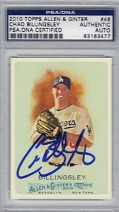 2010 Topps Allen & Ginter Chad Billingsley Signed Auto Card PSA/DNA - Picture 1 of 1