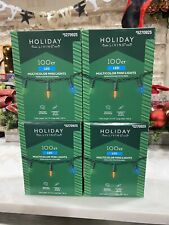 Holiday Living 100ct Multicolor LED Mini String Lights Christmas "Set of 4 Boxes