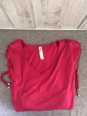 PerSeption Concept Red Shirt Top Womens Size Small. B16 - Image 1 of 4