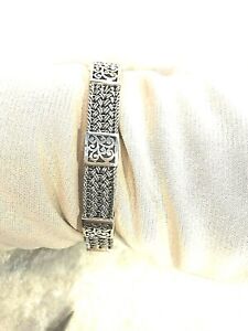 LOIS HILL STERLING SILVER WOVEN STATION BRACELET, SIZE SMALL (M1652-0221)