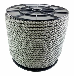 12 mm grau 3 Stränge Softline Multifilament Seilrolle, schwimmende Yacht Bootsanlegestelle - Bild 1 von 5