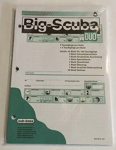 sub-book Logbuch Einlagen A5 Big Scuba DUO Einlagen mit 3er PADI Lochung NEU !! - Bild 1 von 1