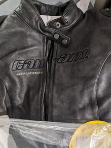 BRP Can-Am Spyder Veronica Ladies Leather Motorcycle Vented Riding Jacket NEW - Picture 1 of 4