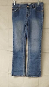 The Childrens Place Jeans Girls 12 Blue Medium Wash Bootcut Stretch Meas 28x26 - Picture 1 of 11