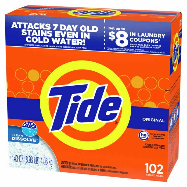 Tide 85006 Powder Laundry Detergent - 143 oz