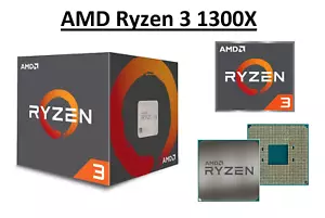 AMD Ryzen 3 1300X Quad Core Processor 3.5 - 3.7 GHz, Socket AM4, 65W CPU Only - Picture 1 of 6